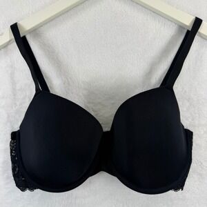 Mariemeili‎ Black Lace Trim Push Up Bra CABF12 34D